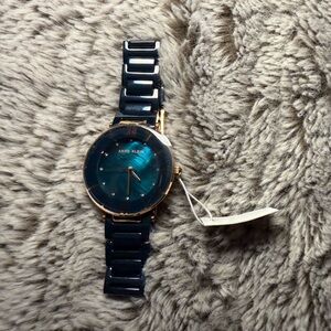 Anne Klein Blue and Gold Bracelet Watch